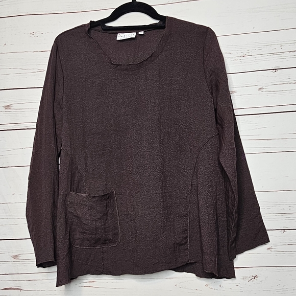 Habitat Tops - Habitat Brown One Pocket Top